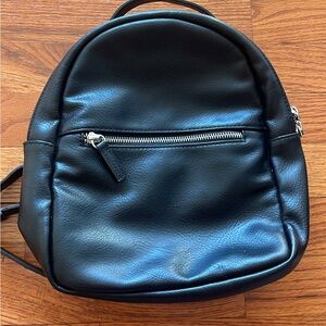 Mini leather backpack